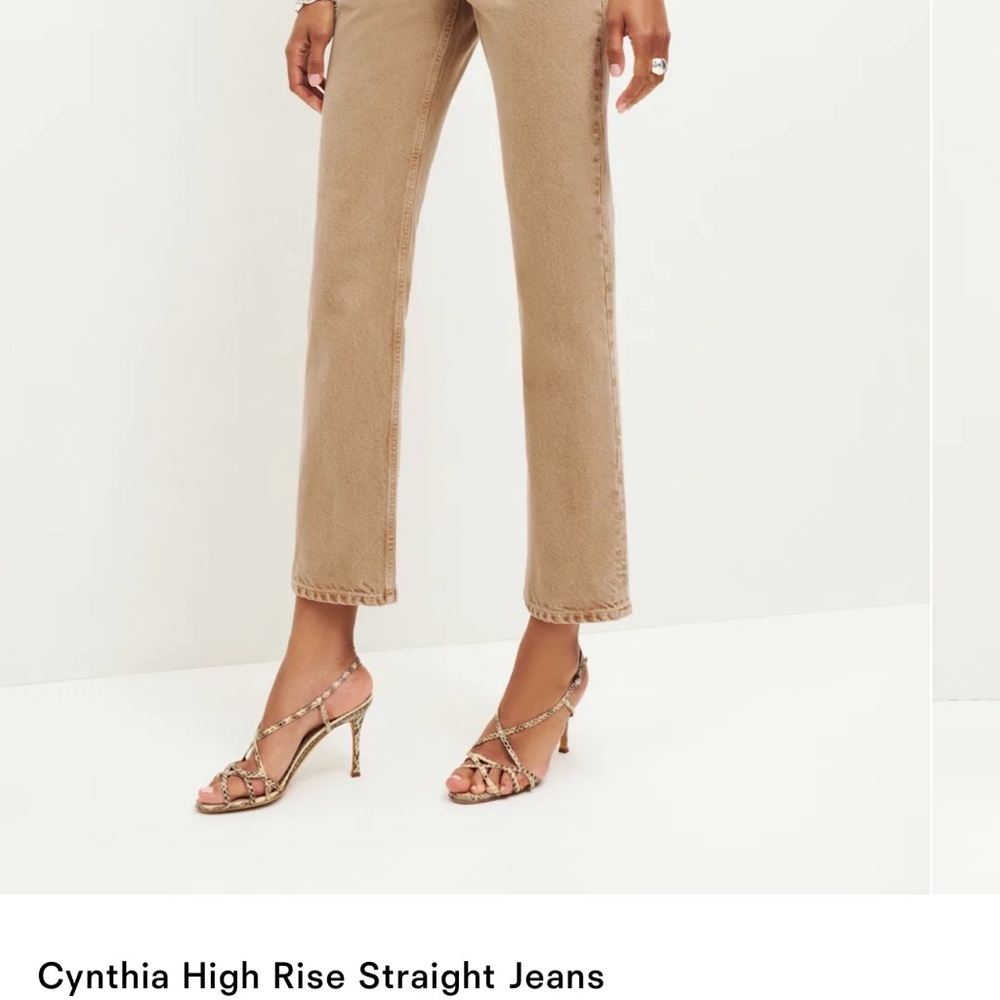 Reformation High Rise Jeans - Brown